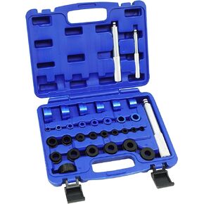 SGT Bearing Press Kit,33pcs Bearing Race and Seal Driver Set with Metric SAE Adapters,Bushing Driver Set with 3 Knurled Handles, Seal Driver Set for Wheel Bearing Installation