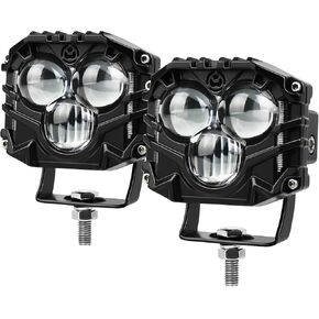 3 Inch LED Pod Lights, 40W Waterproof Off Road Light Pods with Projector Spot Beam Ditch Light LED Cube Lights for Trucks ATV SUV UTV 4x4 Boat