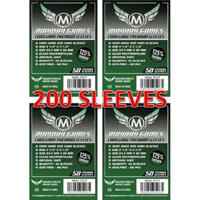 Mayday Games 7077 Clear Premium Card Sleeves 63.5x88 mm (4x50 Pack, 200 sleeves)