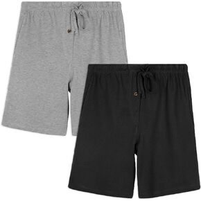 Andrew Scott Men's Lounge Shorts | Drawstring & Pockets Cotton PJ-Sleep Short Bottoms | Multi Packs