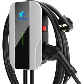 Level 2 EV Charger 40 Amp, EV Chargers for Home 240V, Electric Car Charger 9.6kW, Outdoor/Indoor Electric Vehicle Fast Charging Stations, EVSE with NEMA 14-50 Plug, 25ft Cable, J1772