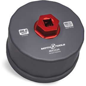 MX2326-US 86.6mm 16 Flute Precision CNC Machined Aluminum Oil Filter Wrench Compatible with Most BMW and Volvo Engines with 86mm Cartridge Style Oil Filter Caps