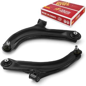 Metrix Premium Chassis Parts - Front Left & Right Lower Control Arm w Ball Joint & Bushing Assembly Kit Fits 07-18 Nissan Tiida, 07-11 Versa, 12 Versa, 09-14 Cube, RK620567, RK620566, Made in Europe