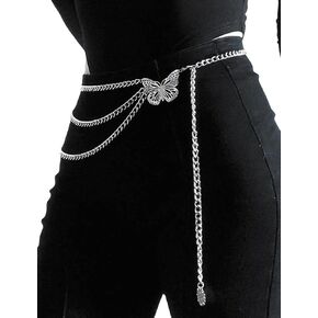 Ammiko Fashion Chain Belt for Women Adjustable Waist Belts for Dresses Jeans Pants Country Concert Outfit