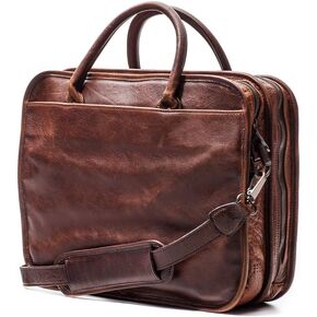 Moore and Giles Miller Leather Standard Attaché - Titan Milled Brown