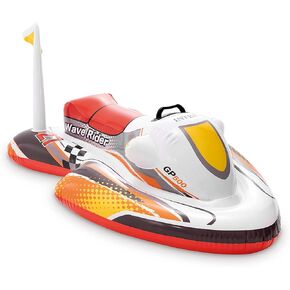 INTEX Wave Rider Inflatable Pool Float: Pool Toy For Kids – Heavy-Duty Handle – 88lb Weight Capacity – 46" x 30.5" – For Ages 3+