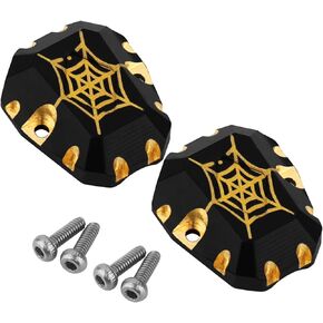 13g Heavy Duty Brass Differential Covers Front and Rear Axle Diff Cover for 1/18 RC Crawler Redcat Ascent-18，2PCS