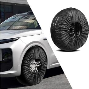 23-30 inch Spare Tire Cover with Handheld Design,Sun Protection Trailer Spare Tire Cover Avoids Tire Aging,Universal Tire Storage Bag Trailer Accessories for Truck Trailer RV (L 23-30inch)