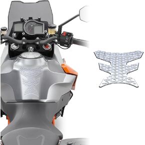 STOMPGRIP | Motorcycle Center Tank Pad Protector | Universal Fit | Stubby | Icon Black