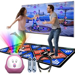 Flannel Dance Mat for Kids and Adults, Electronic Dance Pad for TV, Camera Dancing mat for Exercise&Game,Plug& Play Game for Kids,Gifts for Girls & Boys Ages 3+