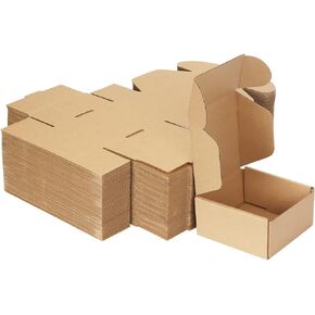 MEBRUDY 9x6x2 Inches Shipping Boxes Pack of 50, Small Corrugated Cardboard Box for Mailing Mailer Packing, White
