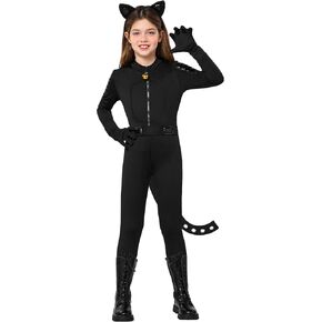 Spooktacular Creations Black Cat Costume for Girls, Kids Black Cat Costume, Girl Black Cat for Halloween Costume Parties