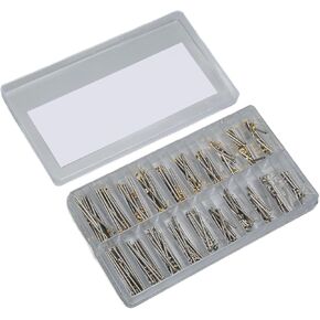 200pcs Watch Screw Tube, Screw Tube for Watch Band Watch Buckle Link Part, Watch Strap Connection Rod Screw Pin Watch Lug Pins for Watch Pepair