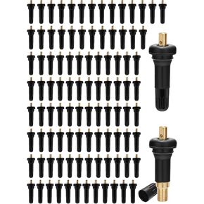 100 PCS 20008 TPMS Snap-in Tire Pressure Sensor Valve Stem 2005-2016 for Jeep Ford Chevrolet Dodge Chrysler Buick Ram Cadillac Pontiac Subaru Lincoln RAM Saturn Hyundai,17-20008 20018