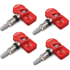 MORESENSOR Signature Series 315MHz TPMS Tire Pressure Sensor 4-Pack | Preprogrammed for Select 10+ Japanese Brand Models | Replacement for 42753-TK4-A01 | Clamp-in | NX-S075-4
