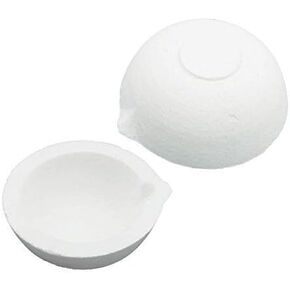 2pcs High Temperature Quartz Silica Melting Crucible Dish Bowl Pot Casting for Gold-Silver Platinum (150g)