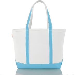 Medium Classic Canvas Tote Bag for Women, Top Zipper Closure, Outer Pocket, Daily Essentials, Groceries, Traveling