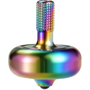 High Performance Precision Spinning Top, 304 Stainless Steel Metal Spinner, Long Spin Time, Best Record Is Over 10 Minutes, Relief Stress Fidget Toy (M, Black) in Kuwait