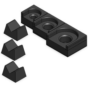 MagAttach Ratchet Organizer Kit (3 Piece Set (2-Pack), Black/Black)