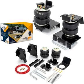 طقم تعليق كيس الهواء TORQUE لـ 2002-2008 دودج رام 1500 (ليس لميجا كاب) 2WD 4WD حقيبة مساعد خلفية (تحل محل Firestone Ride Rite 2286، تعمل بشكل مشابه مثل Air Lift 57230 Loadlifter 5000) (TR2286)