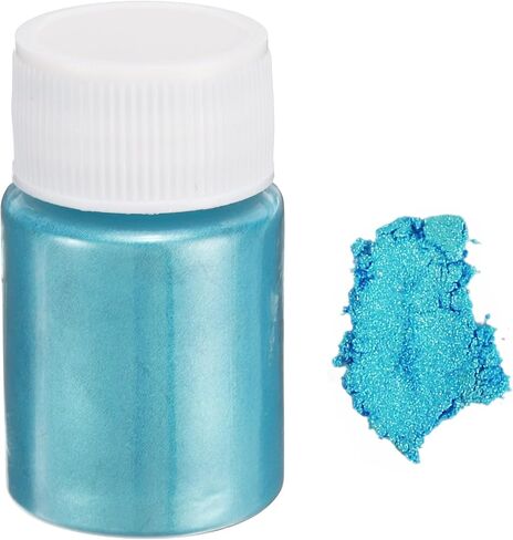 uxcell 15g/0.5oz Mica Powder Natural Resin Epoxy Pigment Powders for Casting Resin, Car Paint, DIY Arts and Crafts, Blue Green in Kuwait