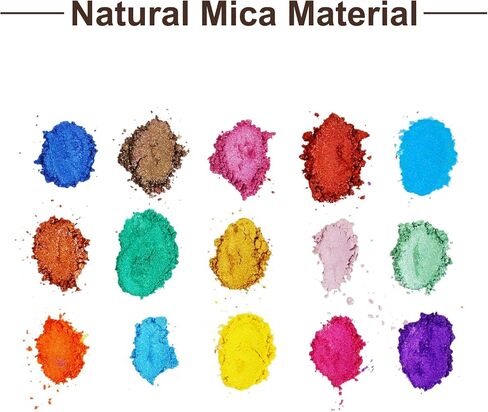 uxcell 15g/0.5oz Mica Powder Natural Resin Epoxy Pigment Powders for Casting Resin, Car Paint, DIY Arts and Crafts, Blue Green in Kuwait