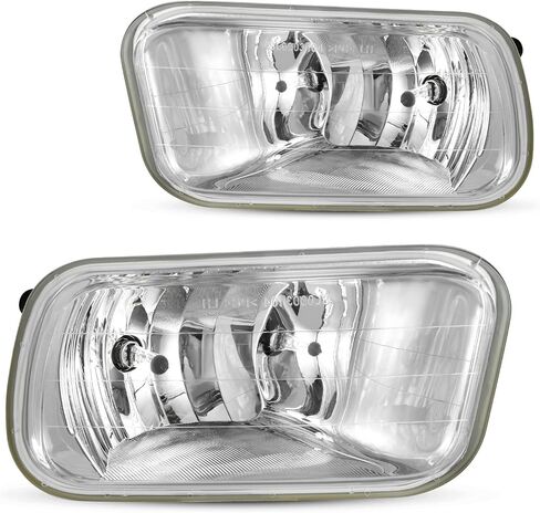 AUTOSAVER88 Fog Lights Compatible with 2009 2010 2011 2012 Dodge Ram 1500 2010 2011 2012 2013 2014 2015 2016 2017 2018 Dodge Ram 2500 3500 Fog Light Replacement,with 12V 42W H10 Bulbs-Clear Lens in Saudi Arabia