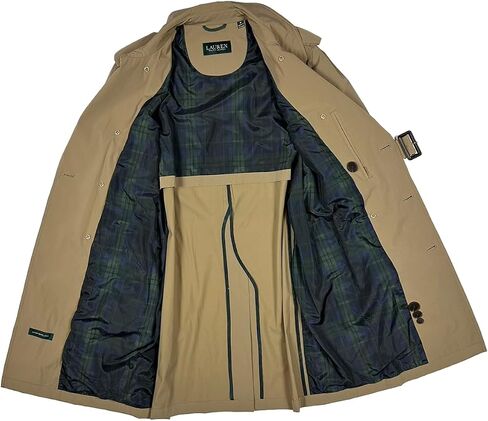 معطف مطر رجالي من Lauren Ralph Lauren ذو تصميم كلاسيكي مزدوج الصدر، (X-Large، TAN) in Saudi Arabia
