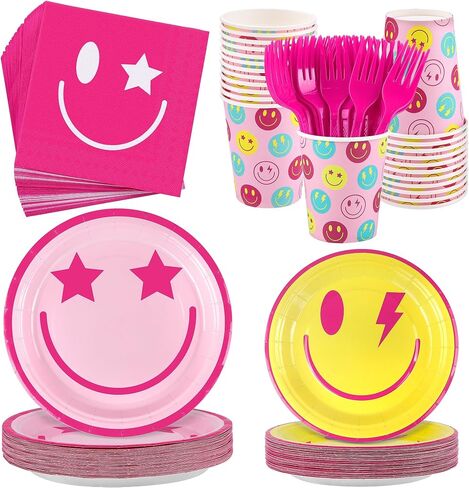 144 Pieces Soccer Party Tableware Sets Including Disposable Plates Napkins Cups Forks Serves 24 for Soccer Games Sports Birthday Party Supplies in Kuwait