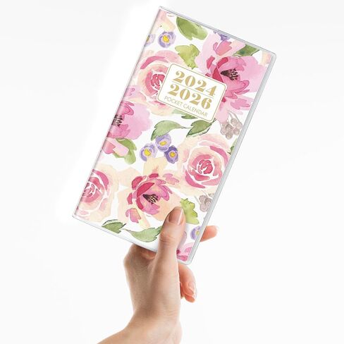 2024-2026 Pocket Calendar, Purse Monthly Planner 2024-2026 - 6.7" x 3.7" - Runs from November 2024 Until December 2026, 2024 Pocket Calendar with PVC Cover for Planning, Organizing and Office in Kuwait