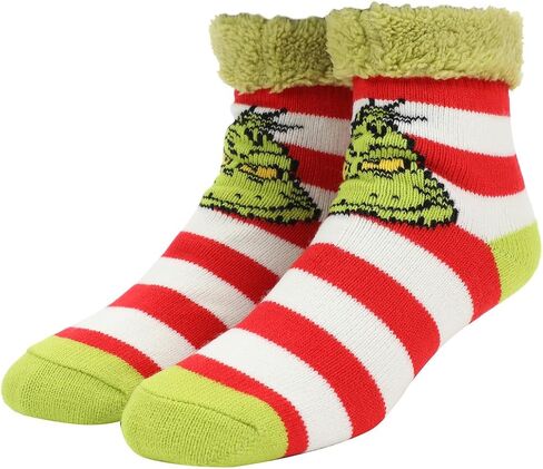 Bioworld Grinch Grinch Face Women's Quarter Crew Ankle Sock in Saudi Arabia