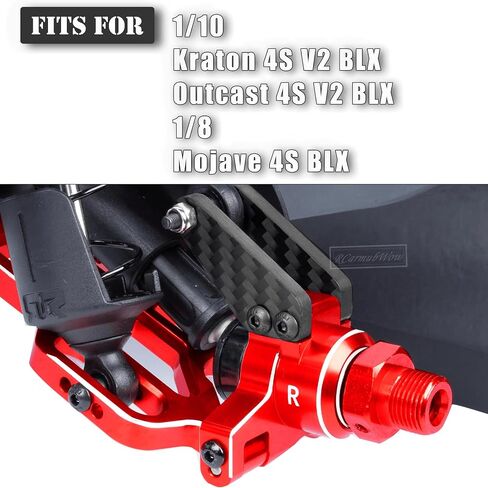 RC Alloy Aluminium Front Steering Blocks & Caster Blocks & Rear Stub Axle Carriers Upgrades Part for 1/10 Kraton 4S BLX,Outcast 4S BLX,1/8 Mojave 4S BLX,Navy Blue in Saudi Arabia