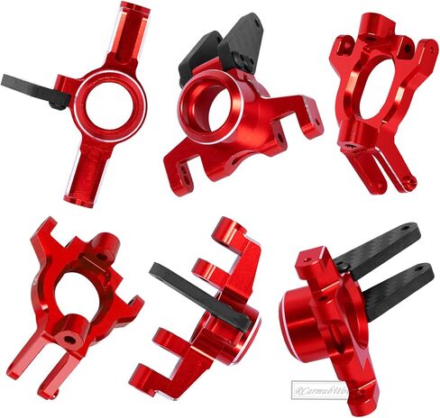 RC Alloy Aluminium Front Steering Blocks & Caster Blocks & Rear Stub Axle Carriers Upgrades Part for 1/10 Kraton 4S BLX,Outcast 4S BLX,1/8 Mojave 4S BLX,Navy Blue in Saudi Arabia