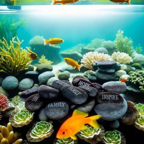 12pcs DIY Rocks for Engraved Inspirational Polished River Stones Unique and Thoughtful Gift Ideas for Friends and Family Gifts Arts and Crafts (12 Different Words) (Colorful) in Saudi Arabia