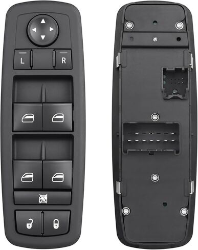 Zeeuzia 68039999AA مفتاح نافذة الطاقة الجانبي للسائق متوافق مع دودج جراند كارافان كرايسلر تاون آند كانتري 3+9 دبابيس W/O AUTO in Kuwait