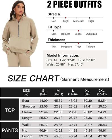 ROJZR الصوف عرق النساء مجموعة 2 قطعة نصف البريدي البلوز عارضة عداء ببطء Sweatpants مجموعات 2 قطعة العرق مجموعات in Saudi Arabia