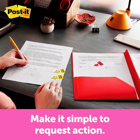 Post-it Flags Arrow Message 1" Page Flags, 200 "Sign Here", 48 Arrow, Four Colors, 248/Pack in Saudi Arabia