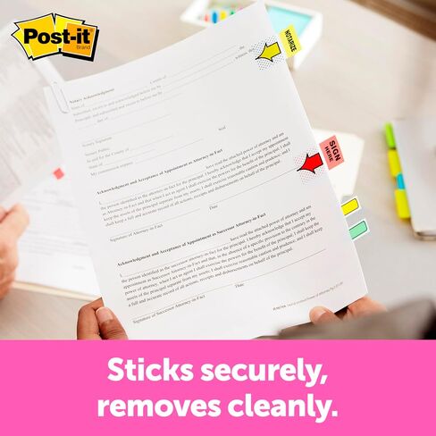 Post-it Flags Arrow Message 1" Page Flags, 200 "Sign Here", 48 Arrow, Four Colors, 248/Pack in Saudi Arabia