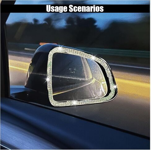 Bling Car Trim Self Adhesive, 16.4Ft DIY Rhinestone Car Accessories for Women, Car Interior Exterior Decoration Dashboard Decorations Rhinestone Door Stickers in Saudi Arabia