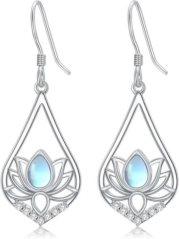 925 Sterling Silver Birth Flower Earrings Carnation/Violet/Daffodil/Daisy/Lily/Rose/Lotus/Poppy/Marigold/Holly Earrings Birth Month Flower Jewelry for Women in Saudi Arabia