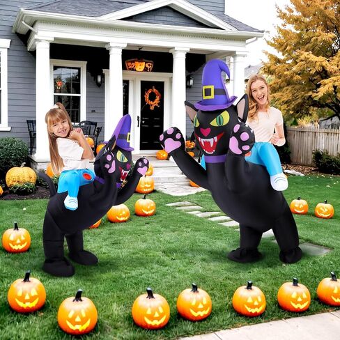 Inflatable Cat Costume, Halloween Blow up Costumes Ride On Cat Costumes, Funny Cosplay Costumes for Kids Womens in Saudi Arabia