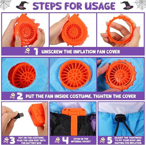 زي القط القابل للنفخ، أزياء الهالوين المنفجرة للركوب على أزياء القطط، أزياء تنكرية مضحكة للأطفال والنساء in Kuwait