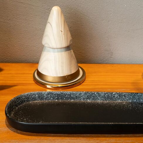 Large Ceramic Bathroom Vanity Tray, 10" Decorative Tray for Countertop, Soap Dispenser Tray for Kitchen Sink, Countertop Organizer for Jewelry, Cosmetics, Candles, Lotion and Perfume (Blue) in Kuwait