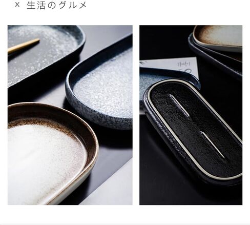 Large Ceramic Bathroom Vanity Tray, 10" Decorative Tray for Countertop, Soap Dispenser Tray for Kitchen Sink, Countertop Organizer for Jewelry, Cosmetics, Candles, Lotion and Perfume (Blue) in Kuwait