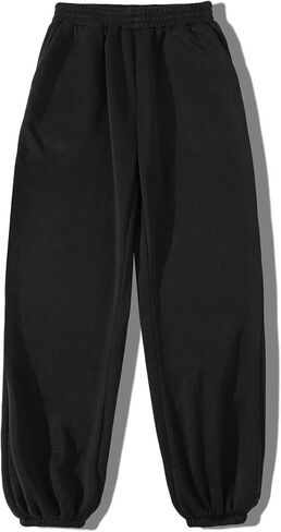 WDIRARA Women's Skeleton Hand Print Elastic Waist Long Jogger Pants Sweatpants in Saudi Arabia