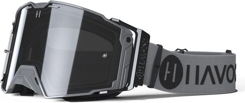 Havoc Racing Helios Goggles - For Motocross, Dirt Biking, ATV, & UTV - UV Blocking Anti-Fog Goggles in Saudi Arabia
