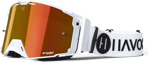 Havoc Racing Helios Goggles - For Motocross, Dirt Biking, ATV, & UTV - UV Blocking Anti-Fog Goggles in Saudi Arabia