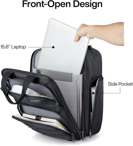 Hanke Softside Underseat Carry On Luggage with Wheels,Travel Luggage Rolling Bag Small Suitcase，Black, Underseater 16-Inch in Saudi Arabia
