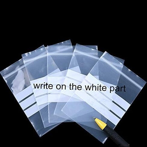 PABCK Clear Seed Envelopes Resealable (2.76x3.94 inch) Seeds Packets Small Plastic Bags for Spice Jewelry Parts Packaging with White Writable Block Self Seal Coins Envelope Garden Flower Organizer in Saudi Arabia
