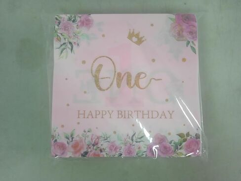 100pcs Floral 1st Birthday Napkins Disposable Floral Miss Onederful Party Paper Luncheon Napkins Set for Girls First Birthday Party Decorations Little Miss Onederful 1st Birthday Supplies in Saudi Arabia